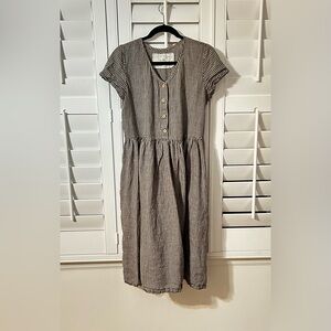 Notperfectlinen mama blue and cream Checkered Dress